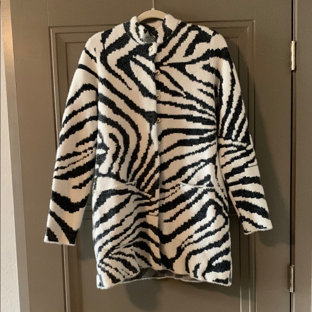 Zebra Print Women's Coat